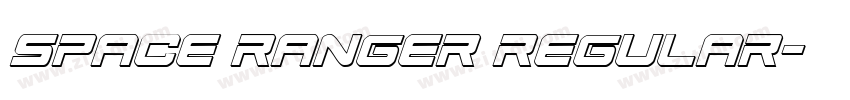space ranger regular字体转换